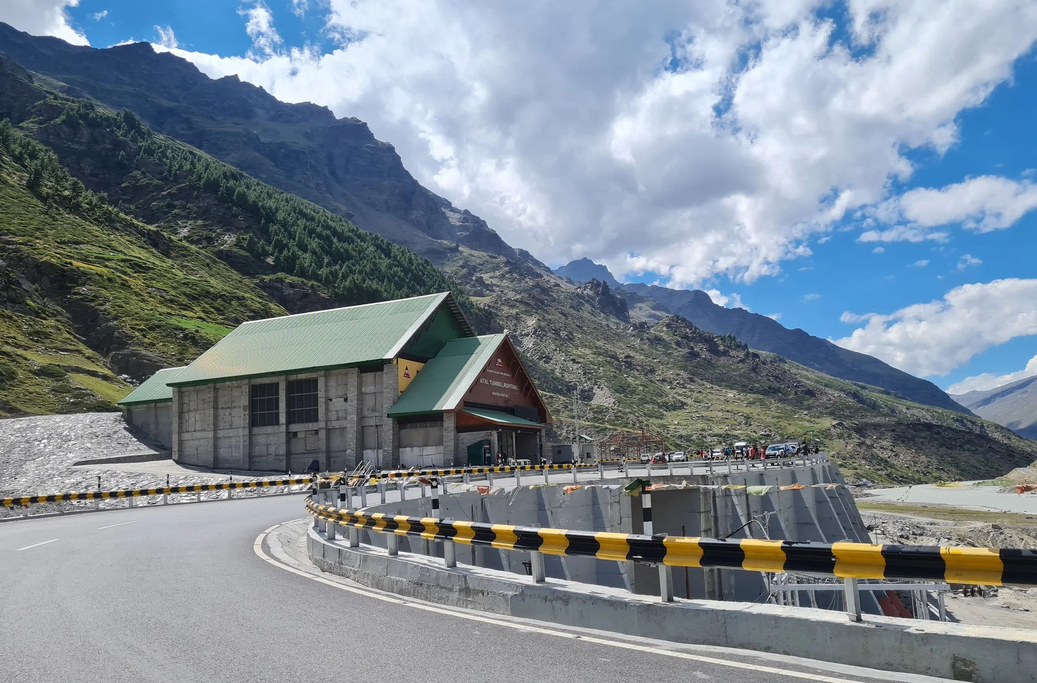 Rohtang Atal Tunnel entrance in Himachal Pradesh